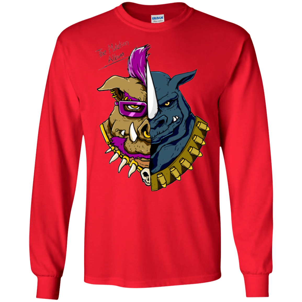 T-Shirts Red / S Mutation album Men's Long Sleeve T-Shirt