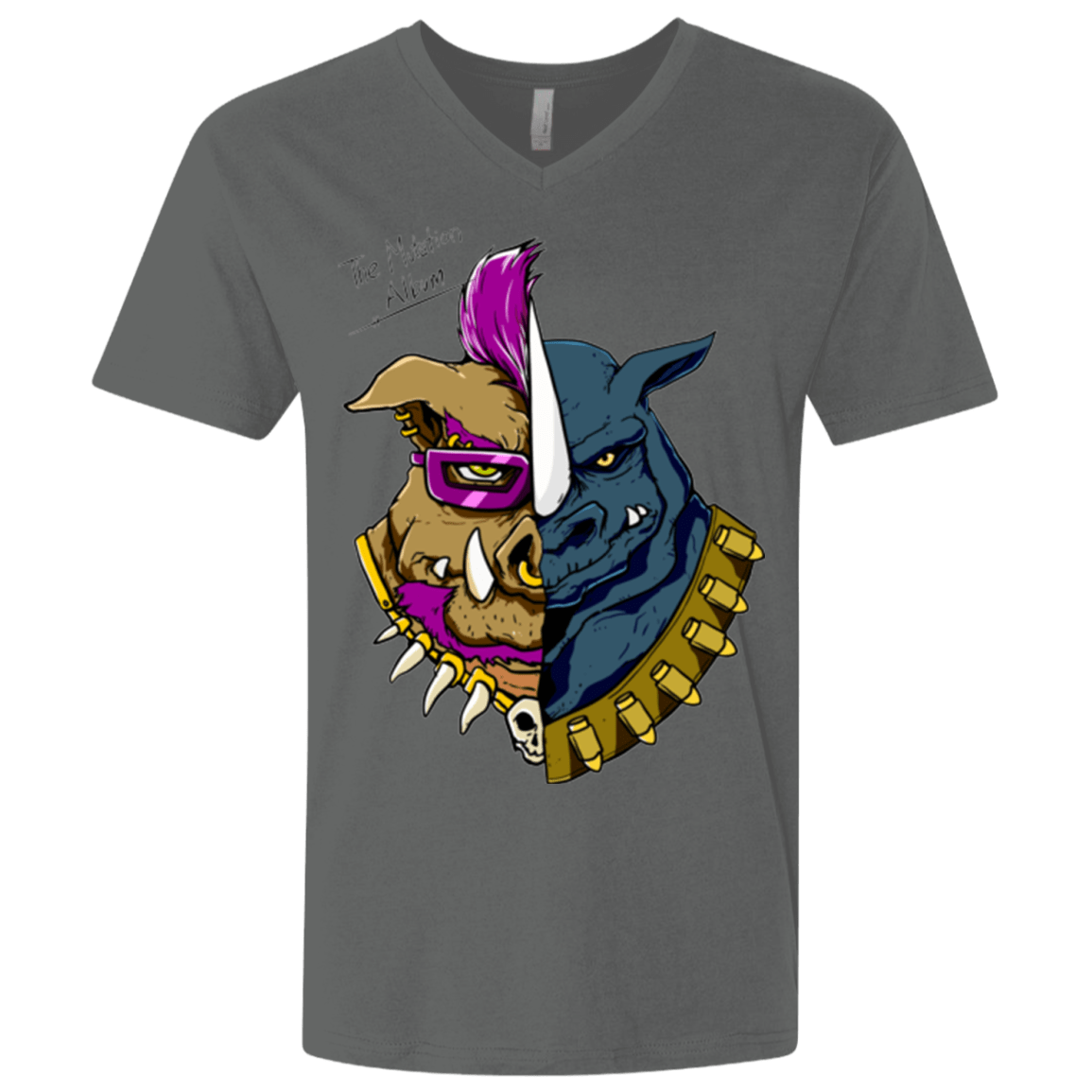 T-Shirts Heavy Metal / X-Small Mutation album Men's Premium V-Neck