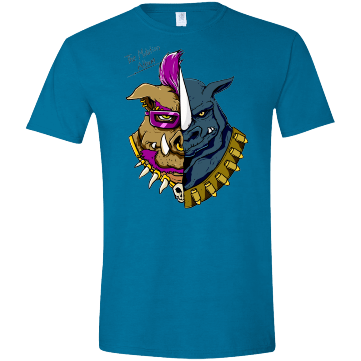 T-Shirts Antique Sapphire / S Mutation album Men's Semi-Fitted Softstyle