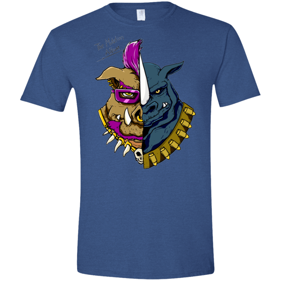 T-Shirts Heather Royal / X-Small Mutation album Men's Semi-Fitted Softstyle