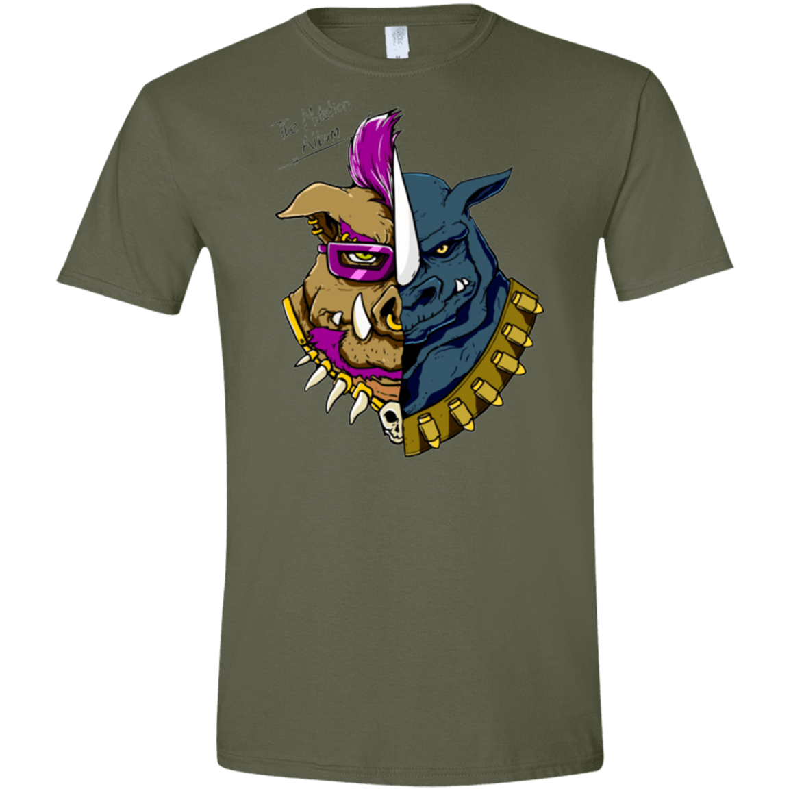 T-Shirts Military Green / S Mutation album Men's Semi-Fitted Softstyle