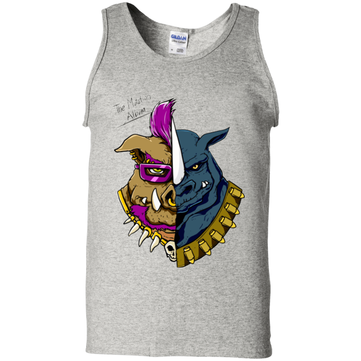 T-Shirts Ash / S Mutation album Men's Tank Top