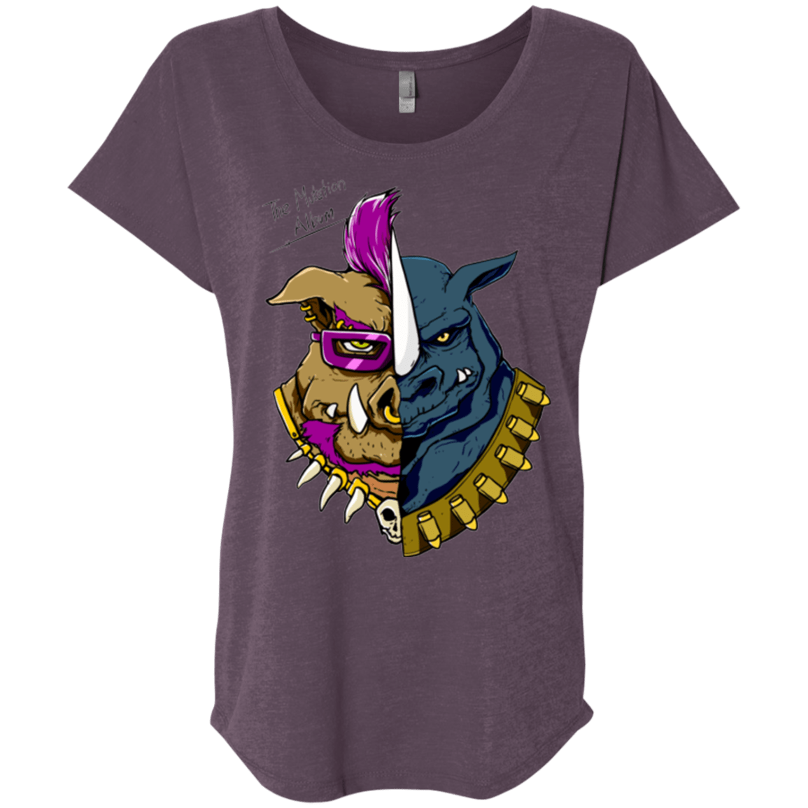 T-Shirts Vintage Purple / X-Small Mutation album Triblend Dolman Sleeve