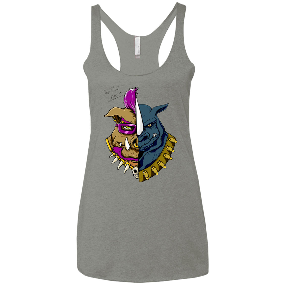 T-Shirts Venetian Grey / X-Small Mutation Album Women's Triblend Racerback Tank