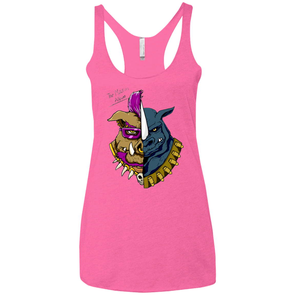 T-Shirts Vintage Pink / X-Small Mutation album Women's Triblend Racerback Tank