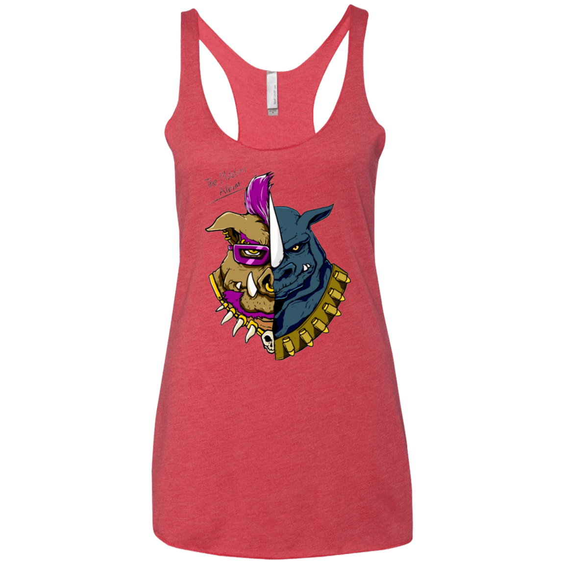T-Shirts Vintage Red / X-Small Mutation album Women's Triblend Racerback Tank