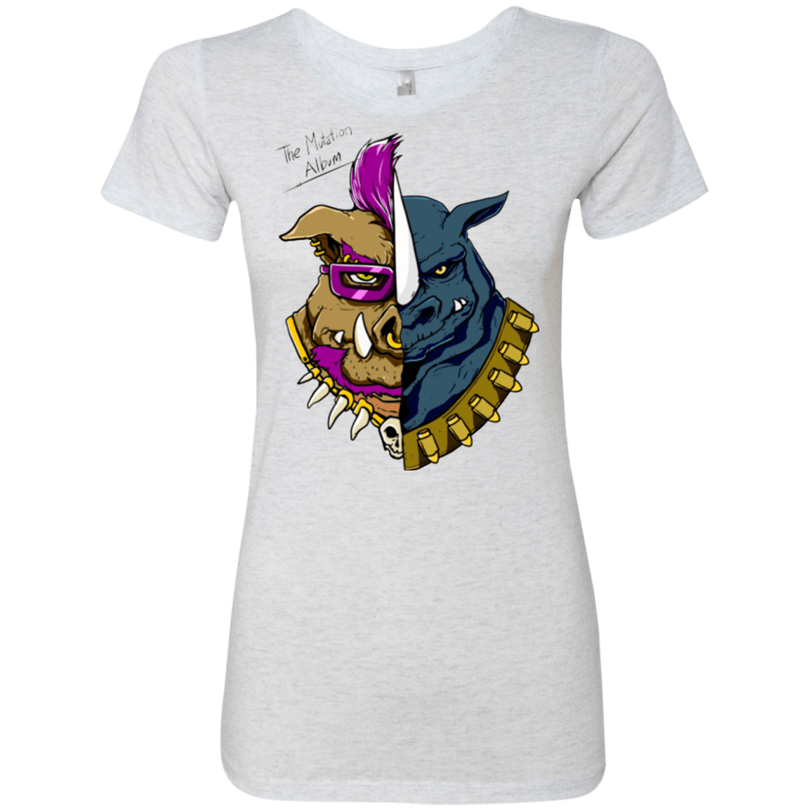T-Shirts Heather White / Small Mutation Album Women's Triblend T-Shirt