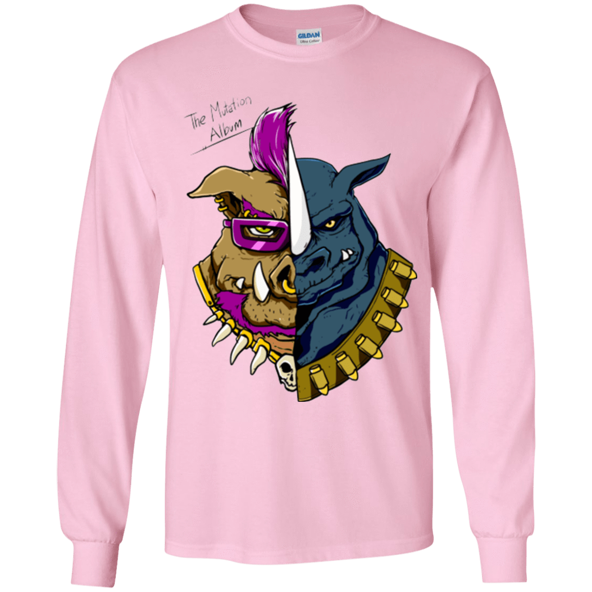 T-Shirts Light Pink / YS Mutation album Youth Long Sleeve T-Shirt