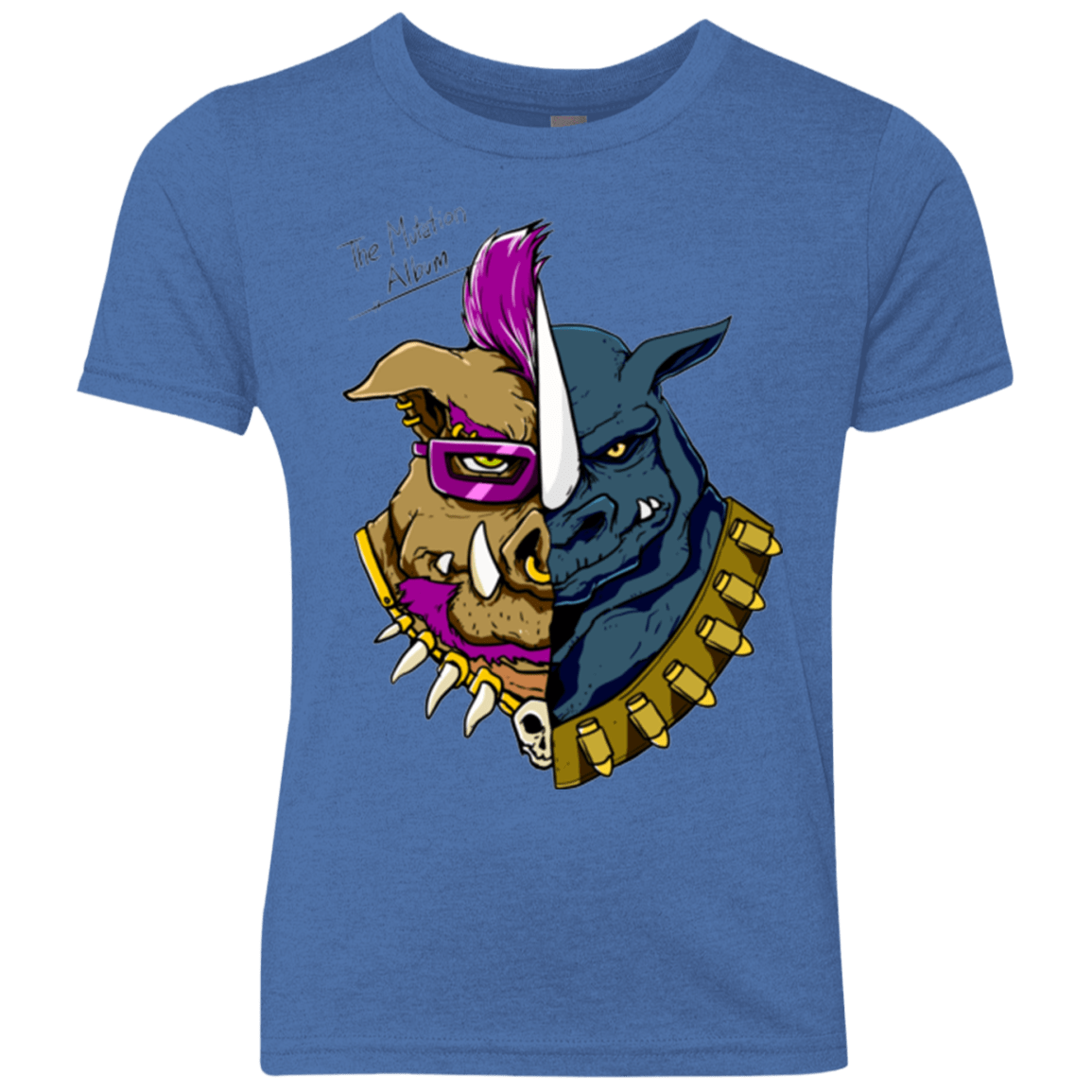 T-Shirts Vintage Royal / YXS Mutation Album Youth Triblend T-Shirt