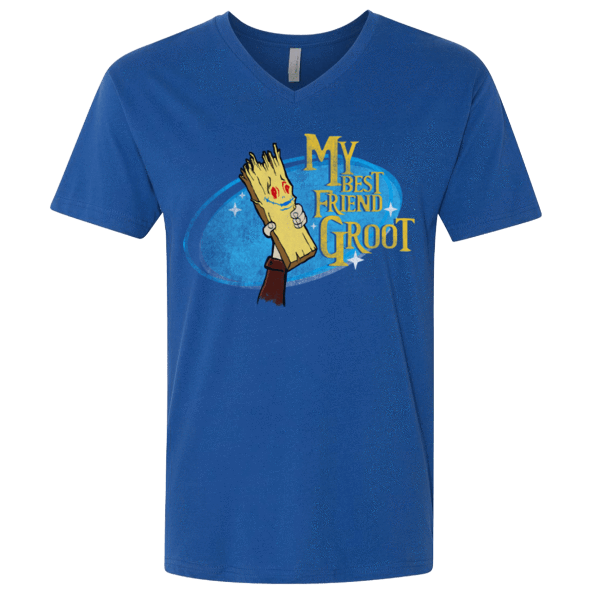 T-Shirts Royal / X-Small My Best Friend Groot Men's Premium V-Neck
