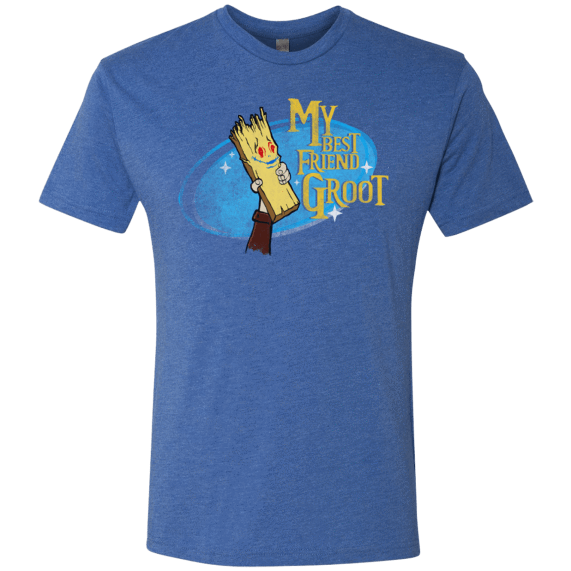 T-Shirts Vintage Royal / Small My Best Friend Groot Men's Triblend T-Shirt
