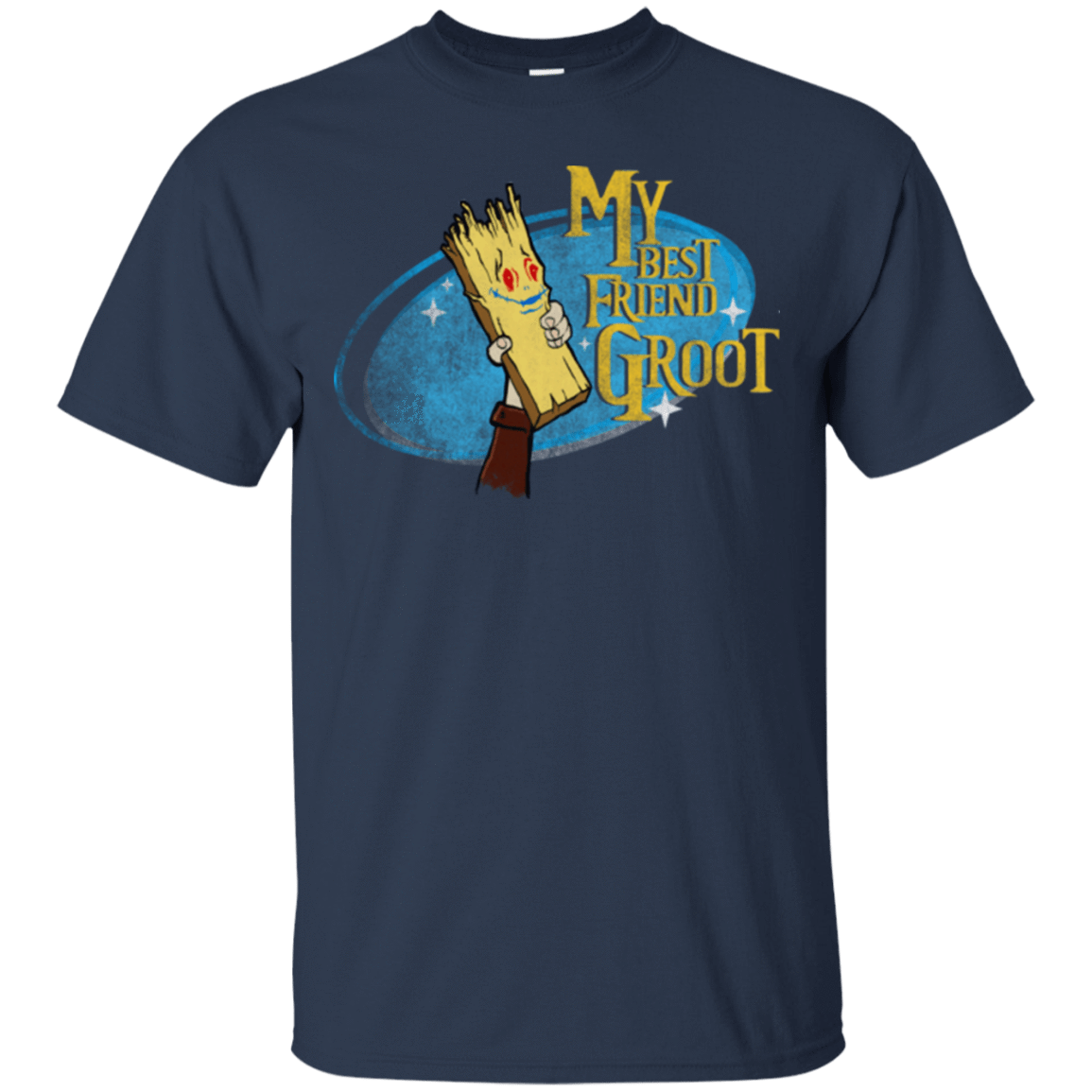 T-Shirts Navy / Small My Best Friend Groot T-Shirt