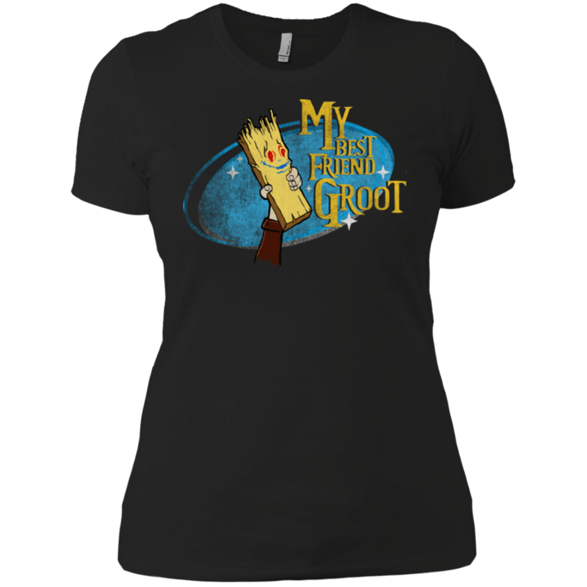 T-Shirts Black / X-Small My Best Friend Groot Women's Premium T-Shirt