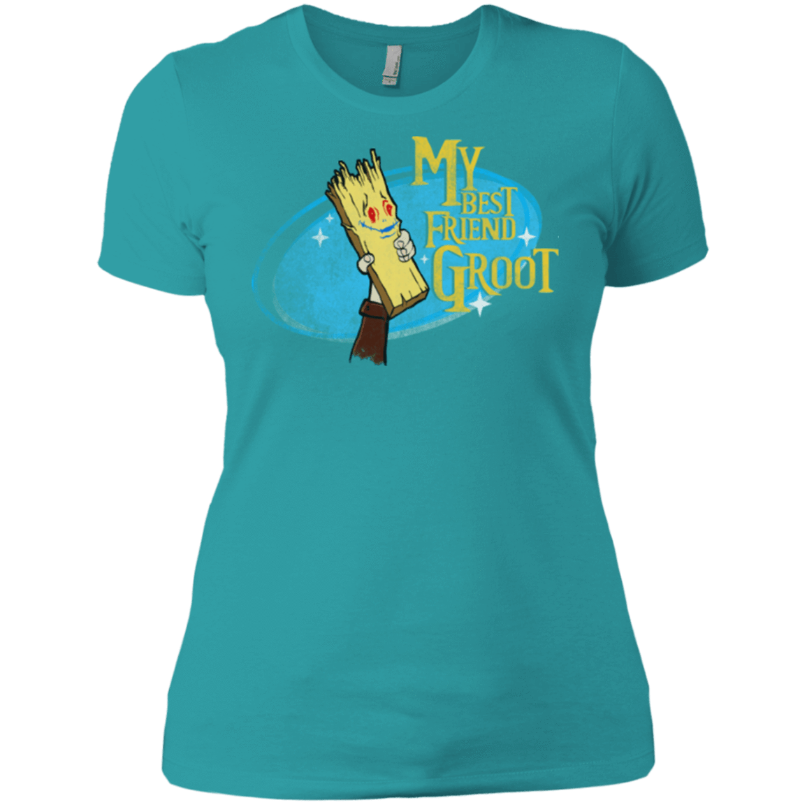 T-Shirts Tahiti Blue / X-Small My Best Friend Groot Women's Premium T-Shirt
