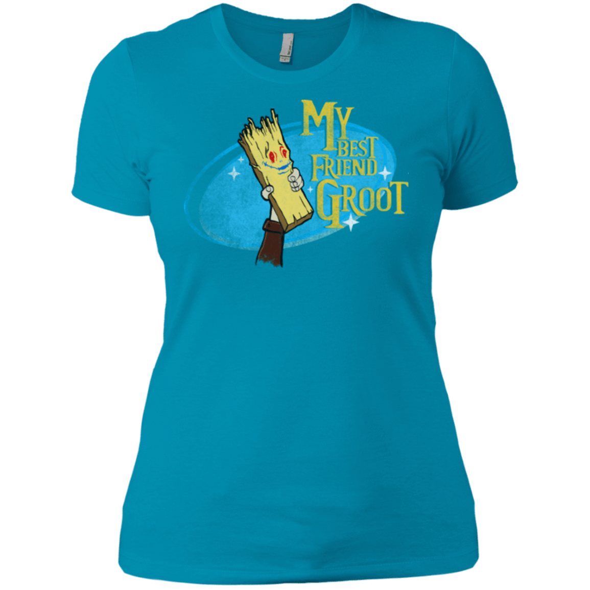 T-Shirts Turquoise / X-Small My Best Friend Groot Women's Premium T-Shirt