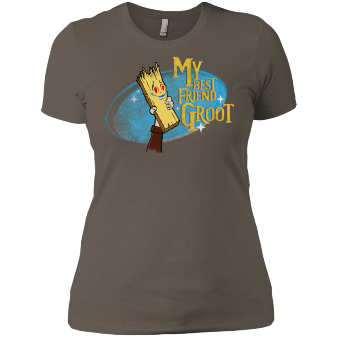 T-Shirts Warm Grey / X-Small My Best Friend Groot Women's Premium T-Shirt