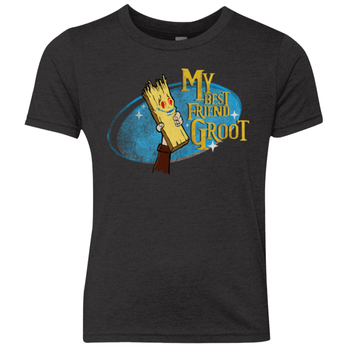 T-Shirts Vintage Black / YXS My Best Friend Groot Youth Triblend T-Shirt