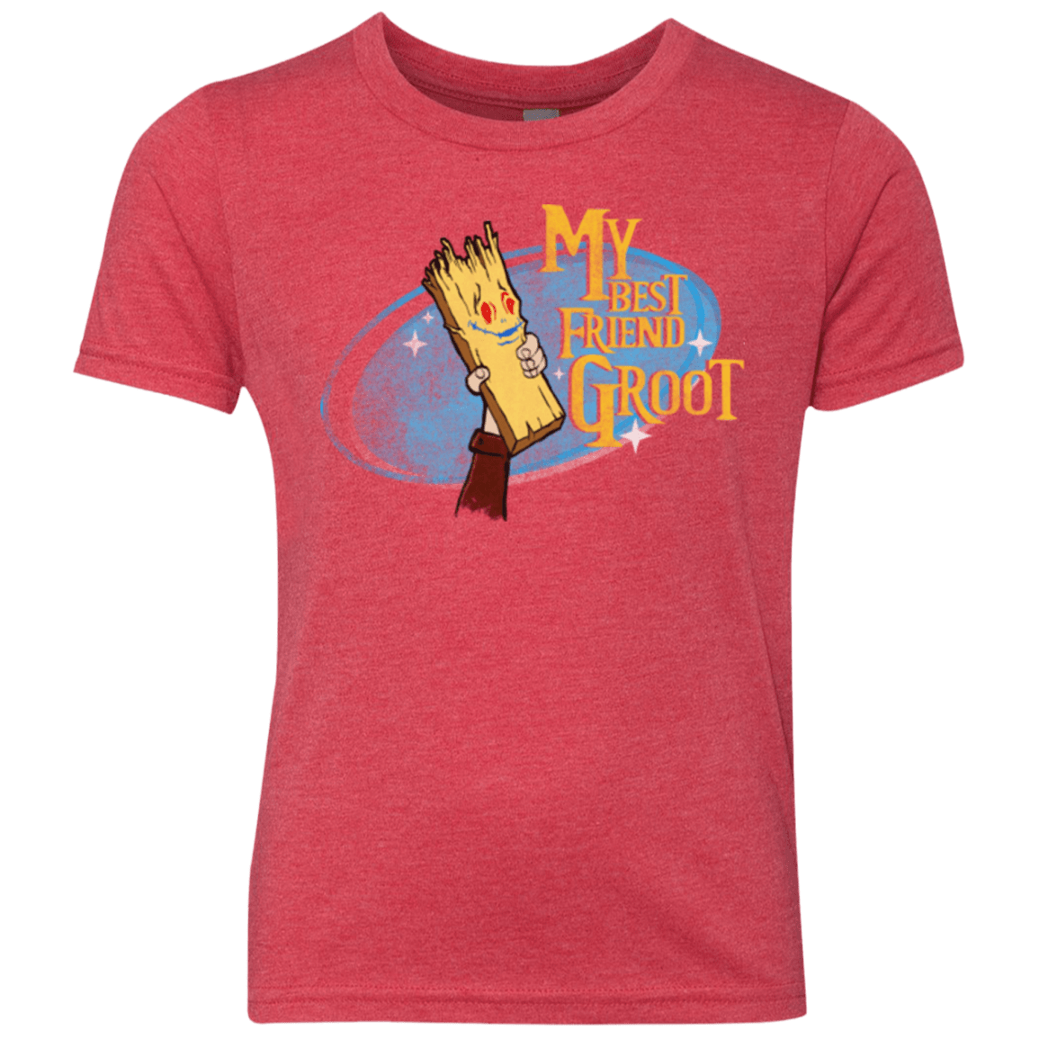 T-Shirts Vintage Red / YXS My Best Friend Groot Youth Triblend T-Shirt