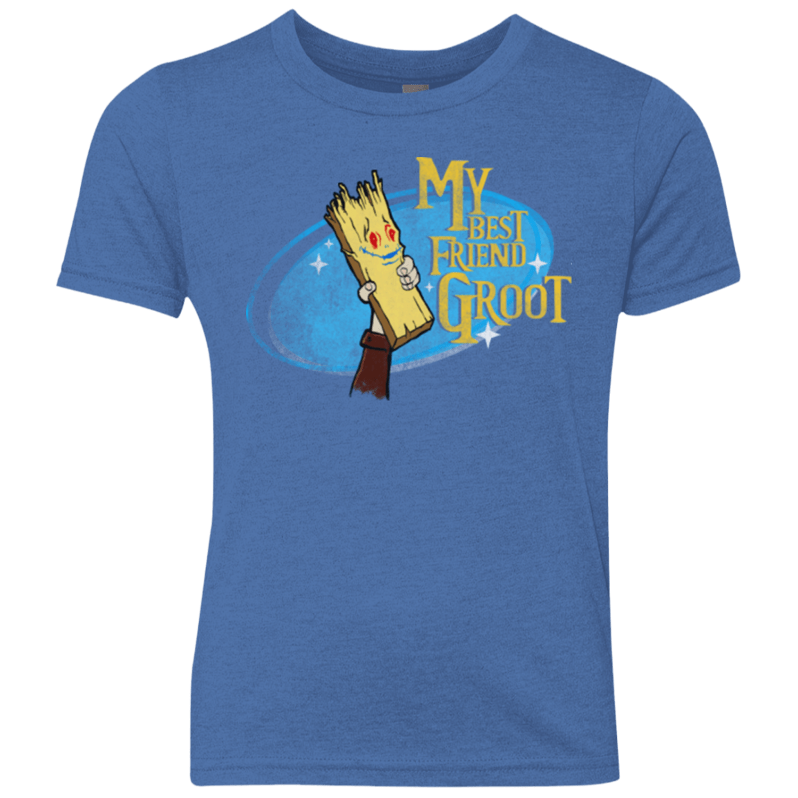 T-Shirts Vintage Royal / YXS My Best Friend Groot Youth Triblend T-Shirt