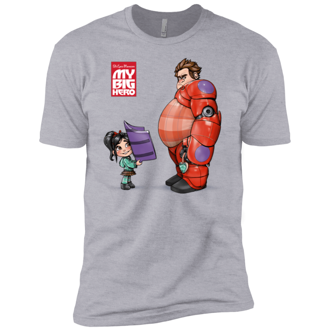 T-Shirts Heather Grey / YXS My Big Hero Boys Premium T-Shirt