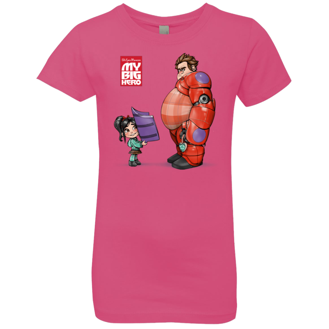 T-Shirts Hot Pink / YXS My Big Hero Girls Premium T-Shirt