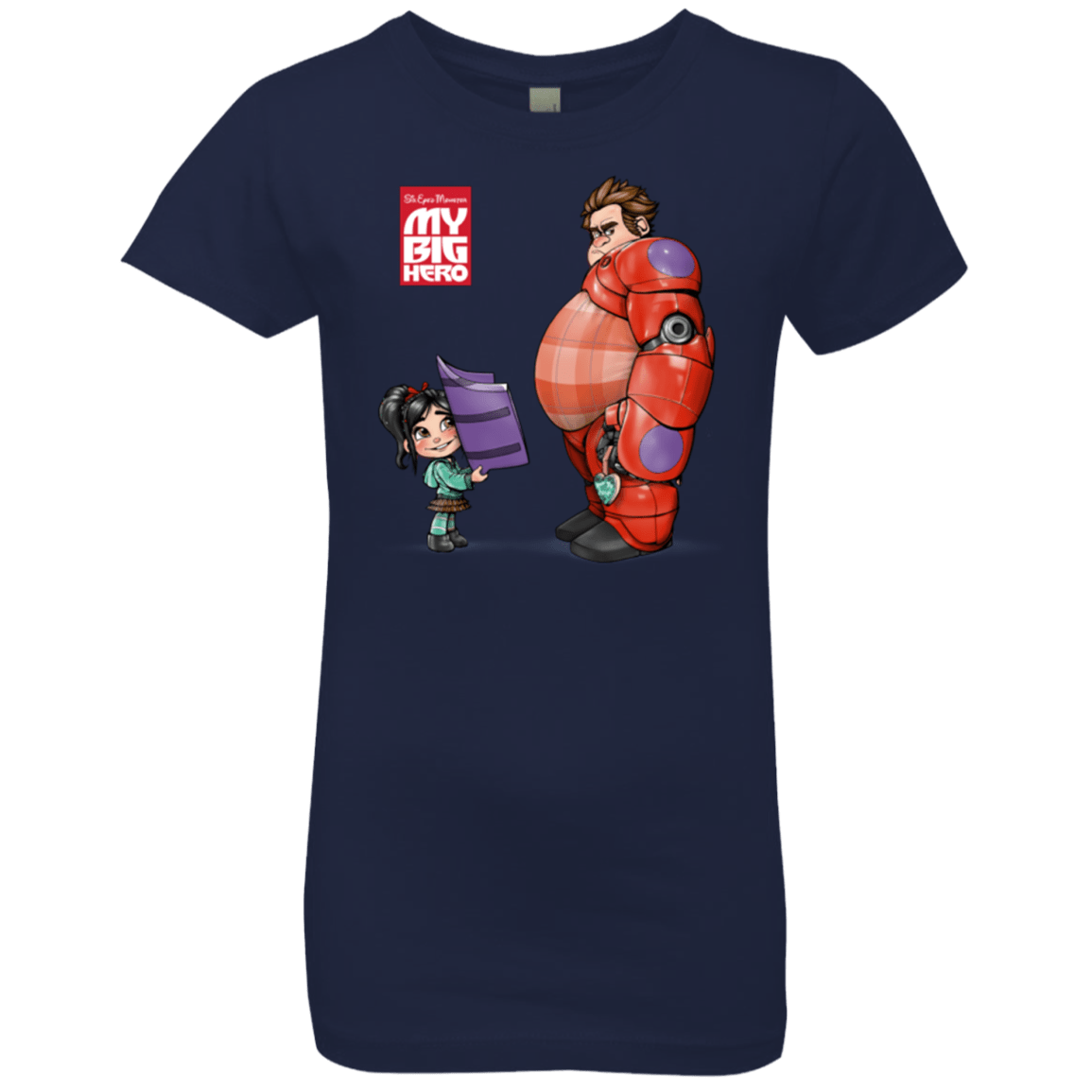 T-Shirts Midnight Navy / YXS My Big Hero Girls Premium T-Shirt