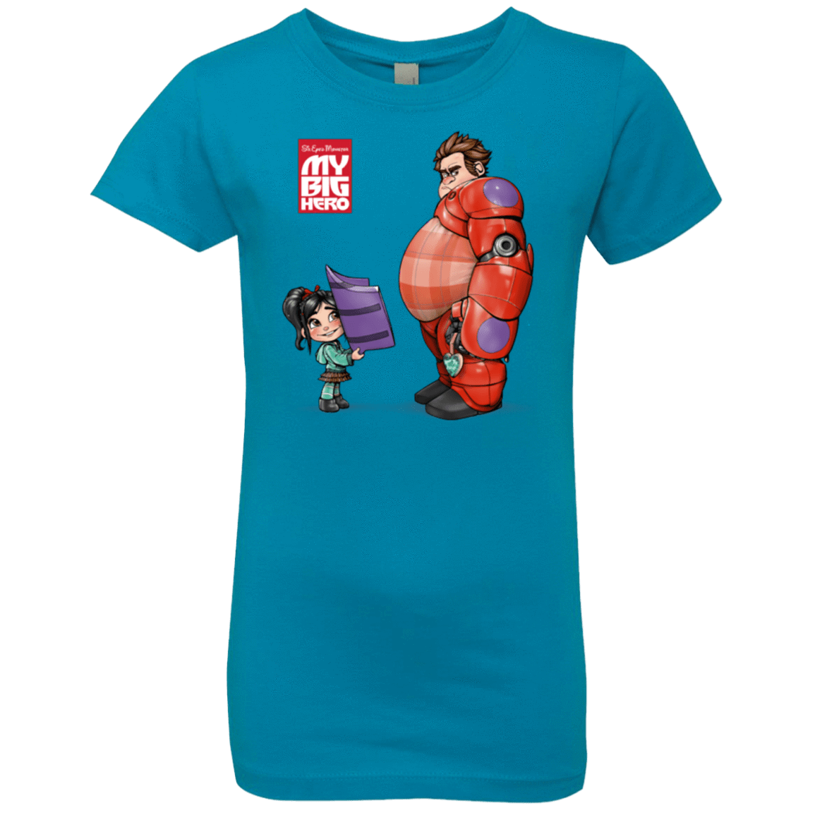 T-Shirts Turquoise / YXS My Big Hero Girls Premium T-Shirt
