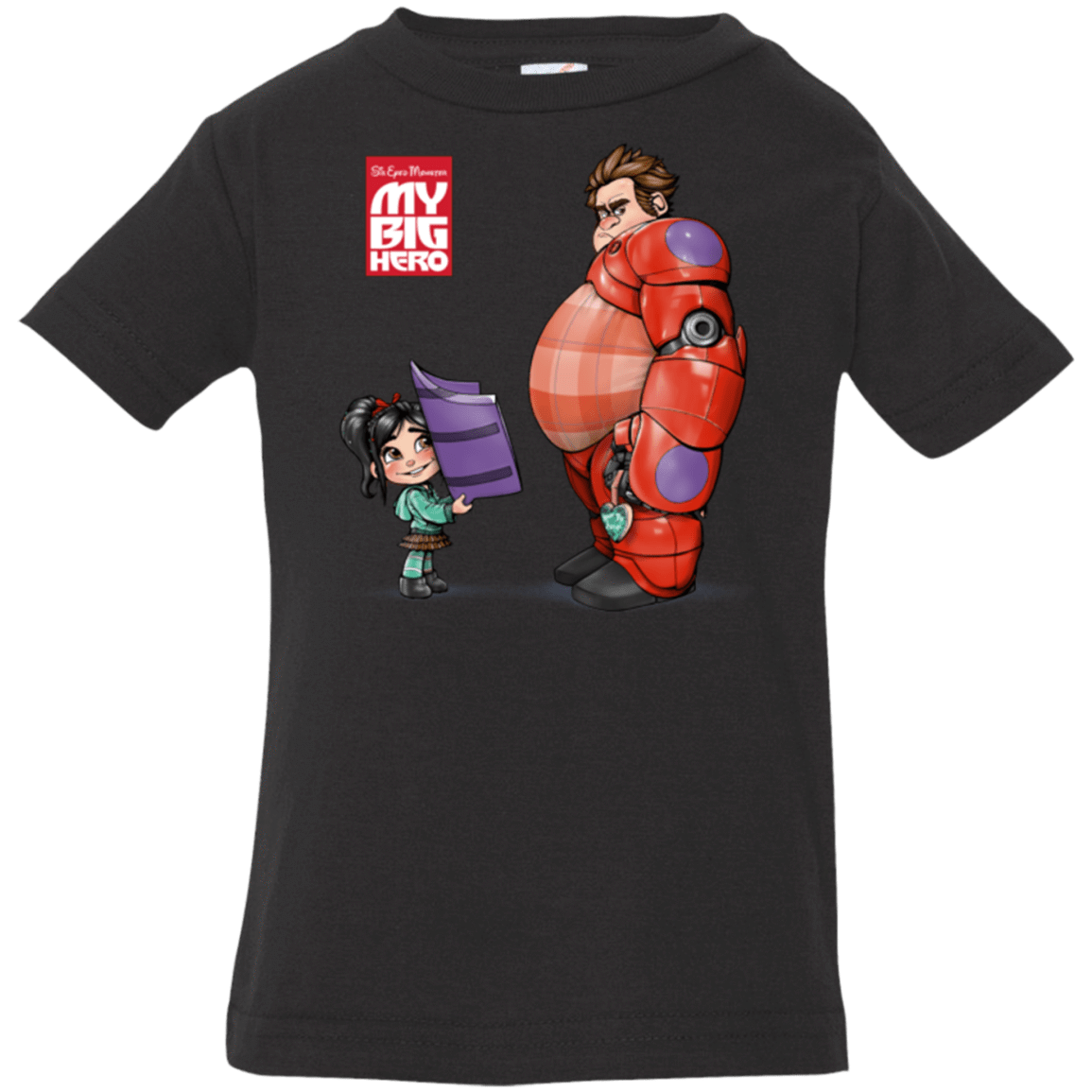 T-Shirts Black / 6 Months My Big Hero Infant PremiumT-Shirt