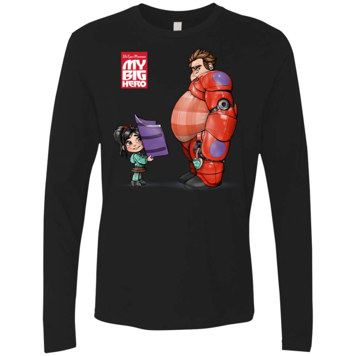 T-Shirts Black / Small My Big Hero Men's Premium Long Sleeve