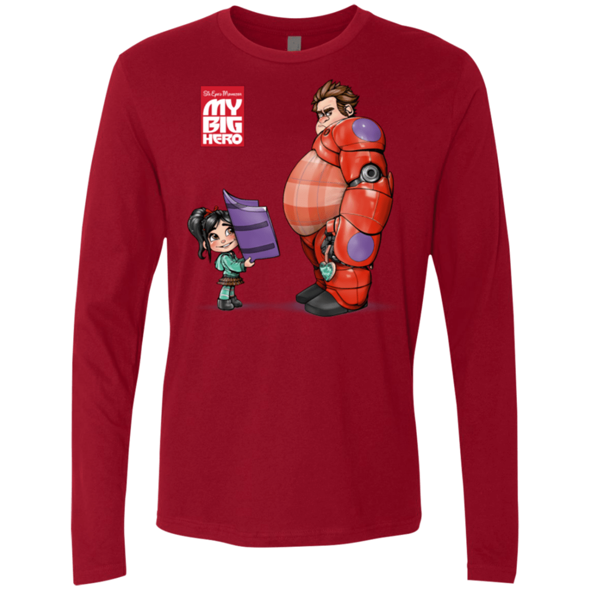 T-Shirts Cardinal / Small My Big Hero Men's Premium Long Sleeve