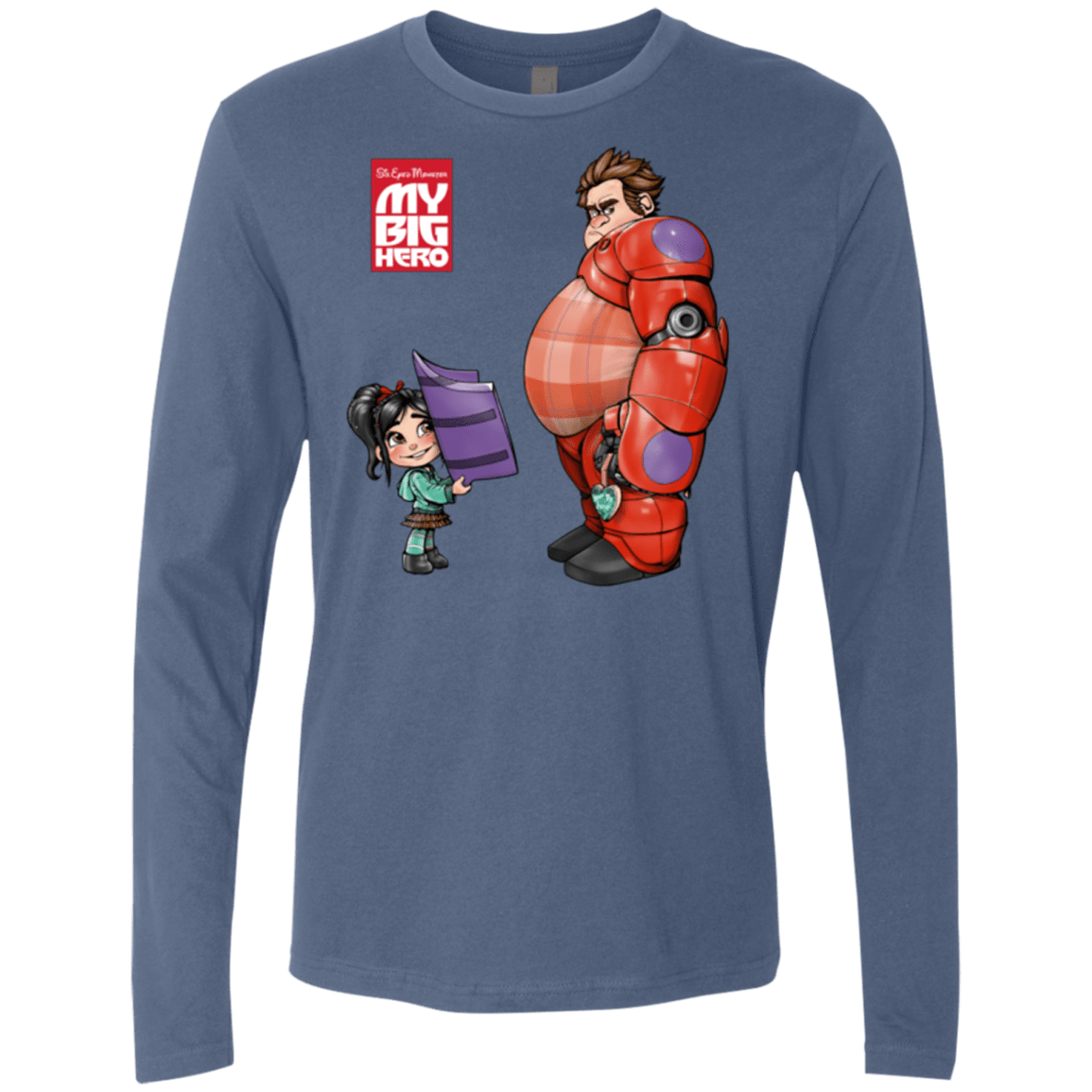 T-Shirts Indigo / Small My Big Hero Men's Premium Long Sleeve
