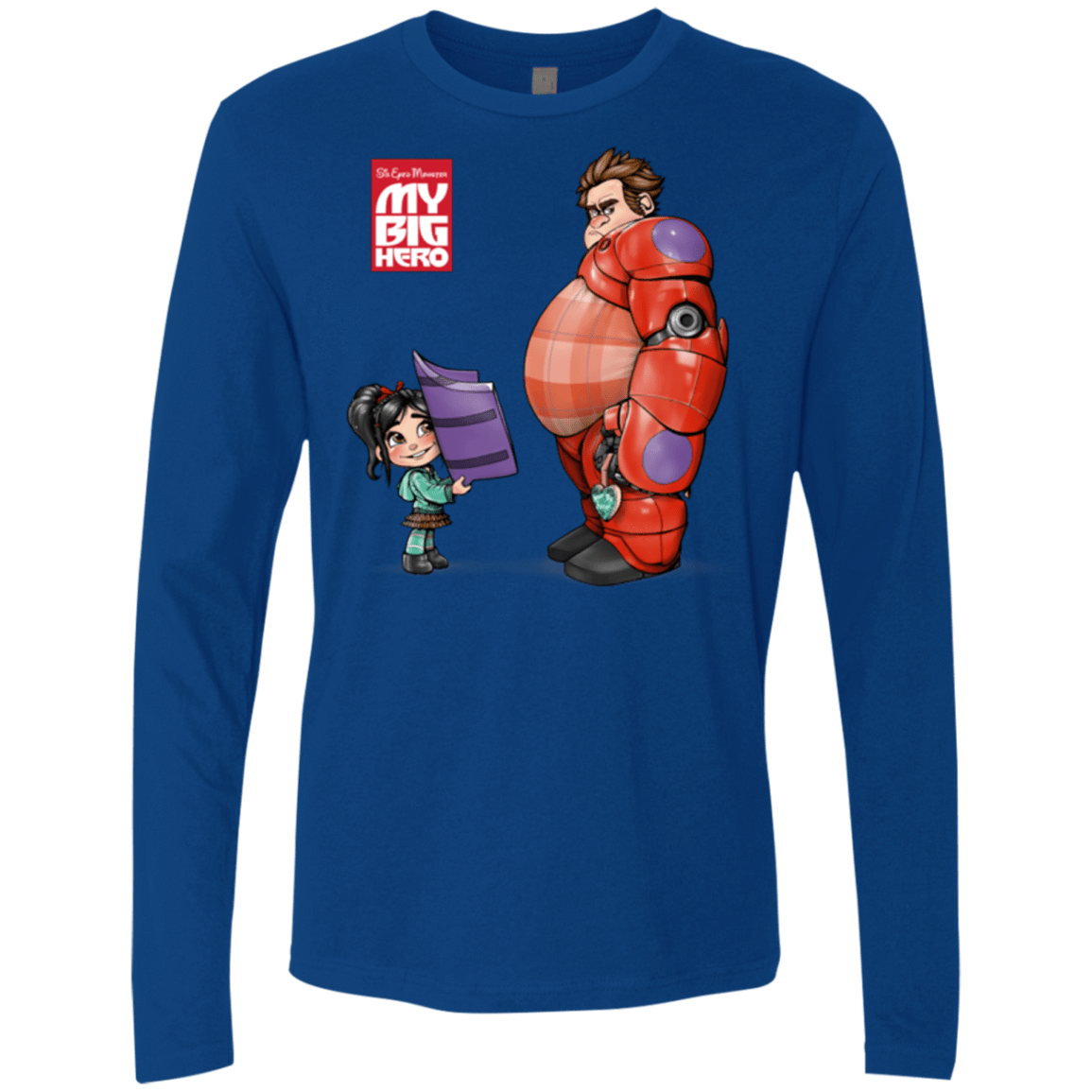 T-Shirts Royal / Small My Big Hero Men's Premium Long Sleeve