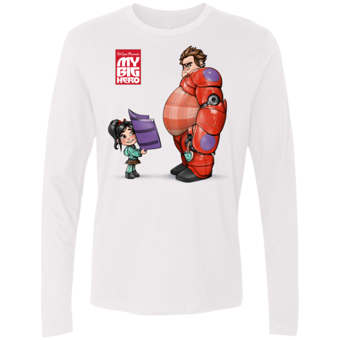 T-Shirts White / Small My Big Hero Men's Premium Long Sleeve