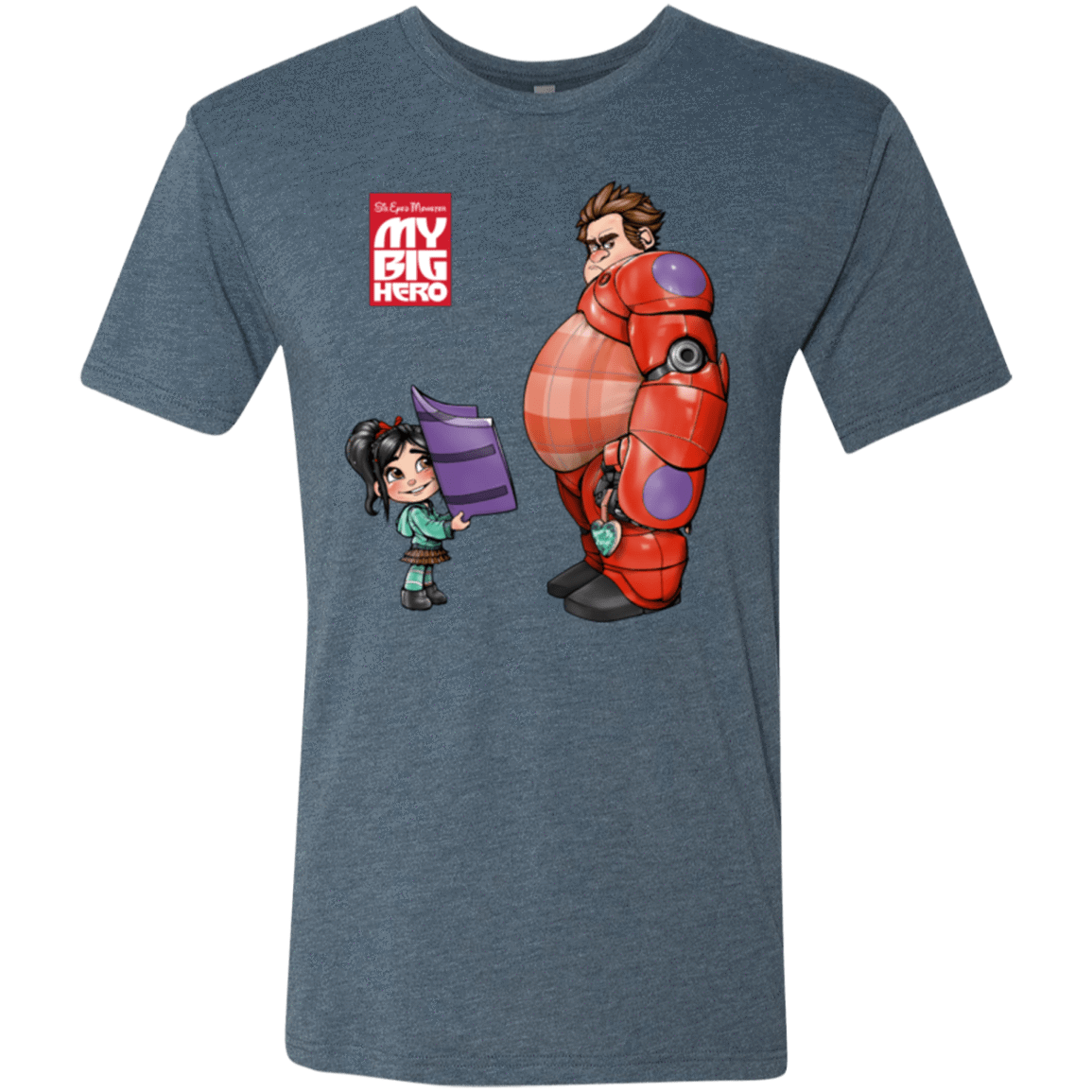 T-Shirts Indigo / Small My Big Hero Men's Triblend T-Shirt