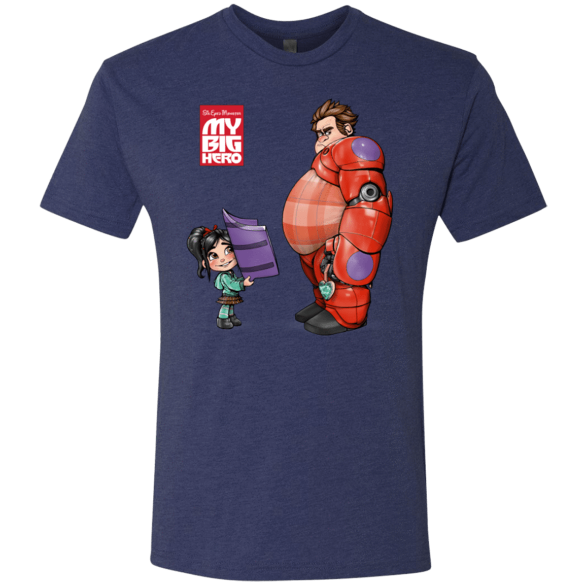 T-Shirts Vintage Navy / Small My Big Hero Men's Triblend T-Shirt