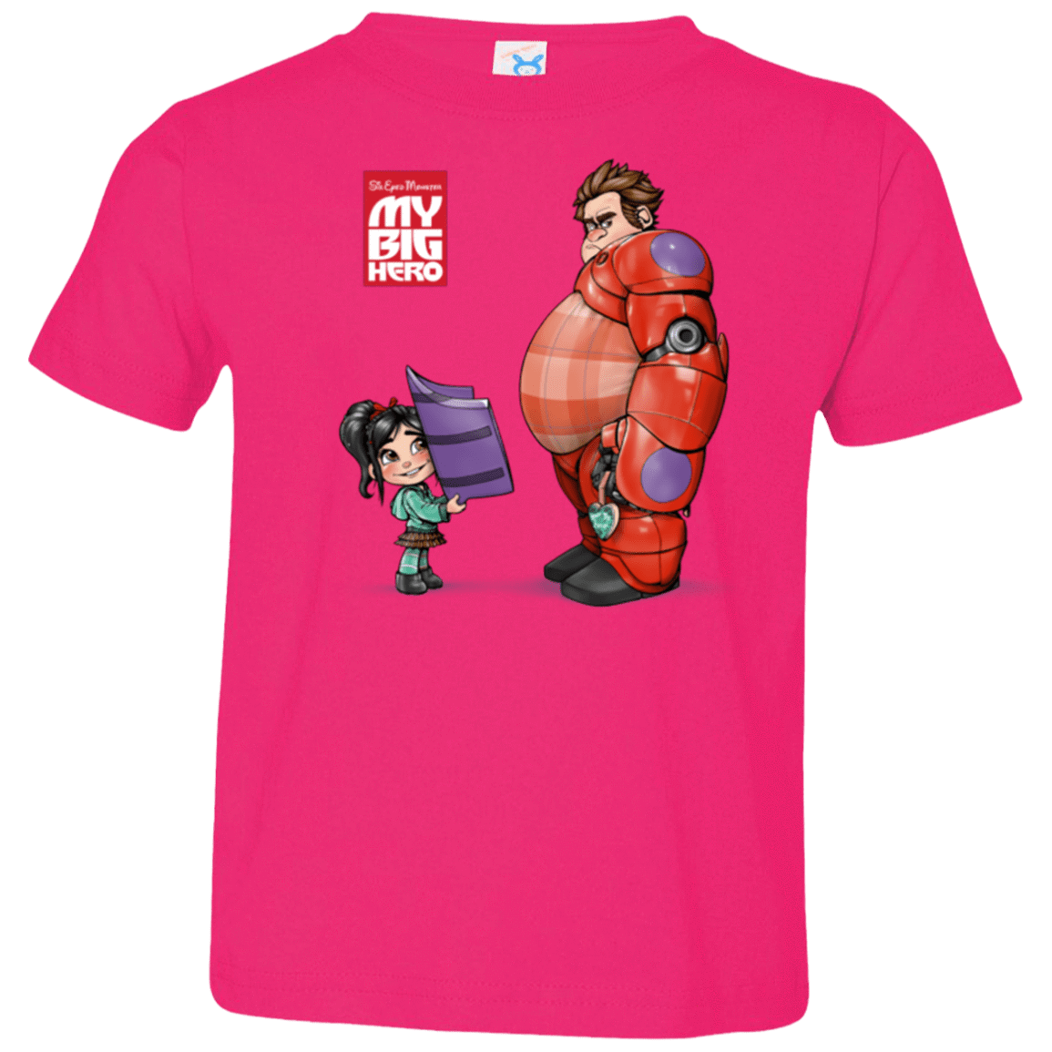T-Shirts Hot Pink / 2T My Big Hero Toddler Premium T-Shirt