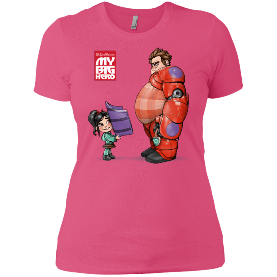 T-Shirts Hot Pink / X-Small My Big Hero Women's Premium T-Shirt