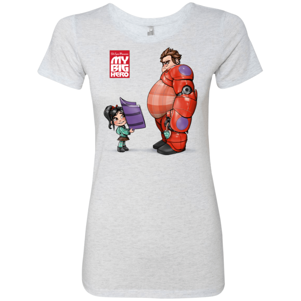 T-Shirts Heather White / Small My Big Hero Women's Triblend T-Shirt