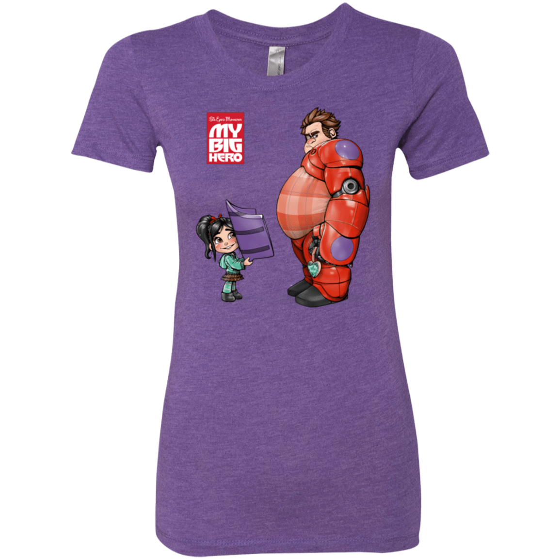 T-Shirts Purple Rush / Small My Big Hero Women's Triblend T-Shirt