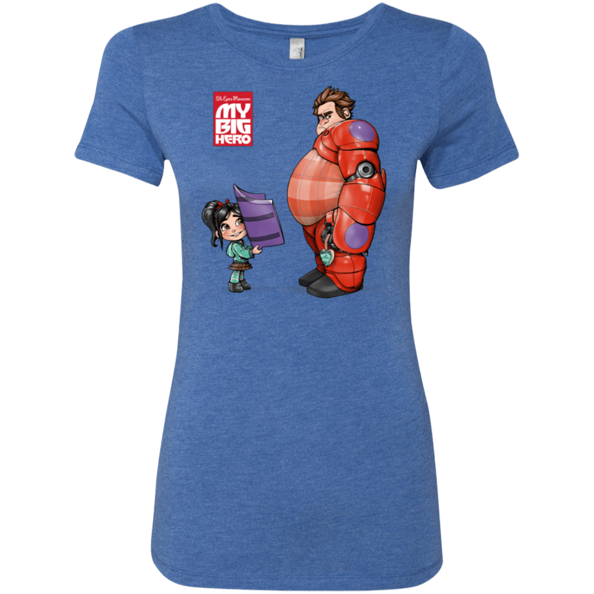 T-Shirts Vintage Royal / Small My Big Hero Women's Triblend T-Shirt