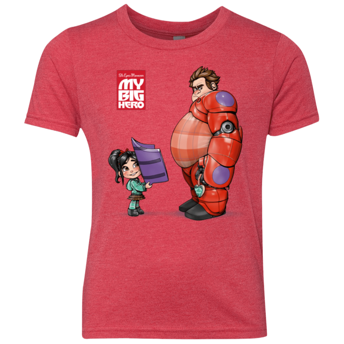 T-Shirts Vintage Red / YXS My Big Hero Youth Triblend T-Shirt