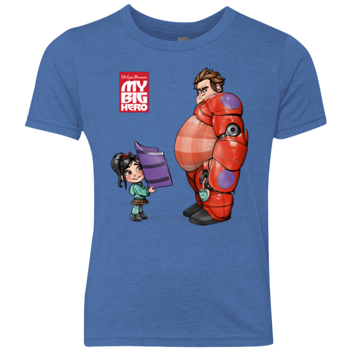 T-Shirts Vintage Royal / YXS My Big Hero Youth Triblend T-Shirt