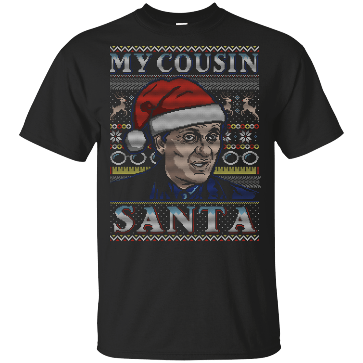 T-Shirts Black / YXS My Cousin Santa Youth T-Shirt