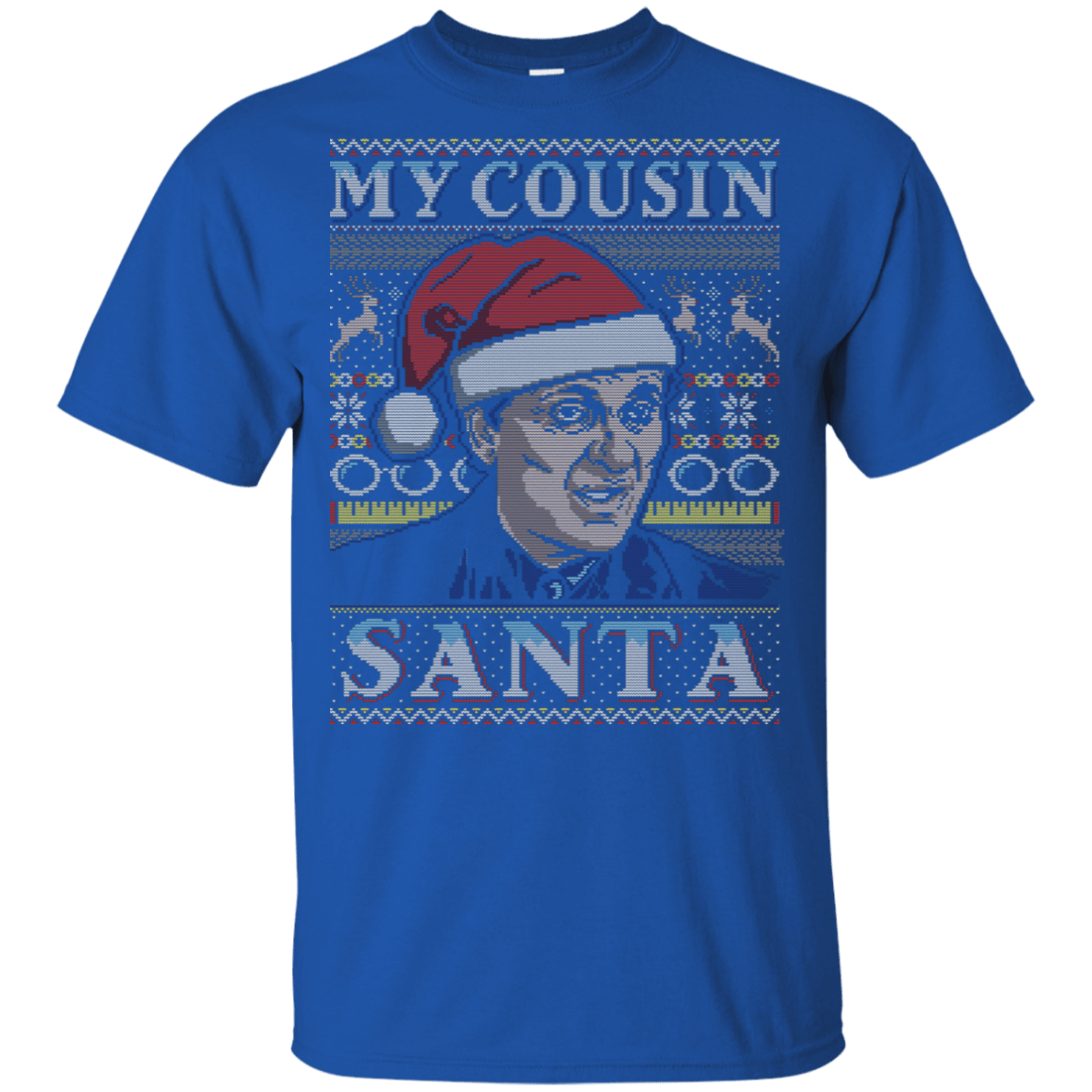 T-Shirts Royal / YXS My Cousin Santa Youth T-Shirt