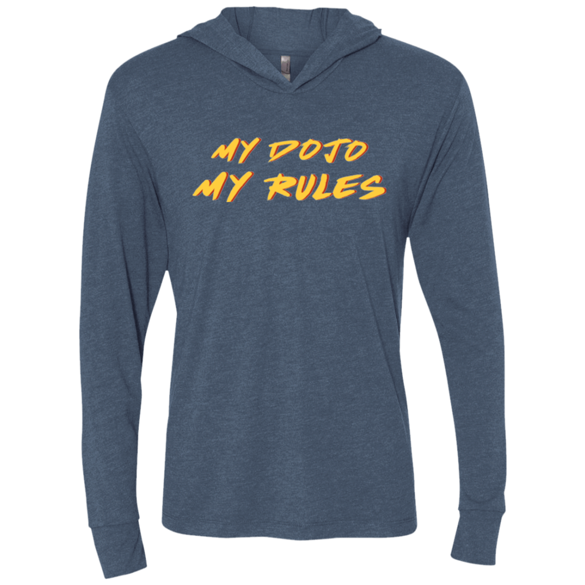 T-Shirts Indigo / X-Small MY DOJO Triblend Long Sleeve Hoodie Tee