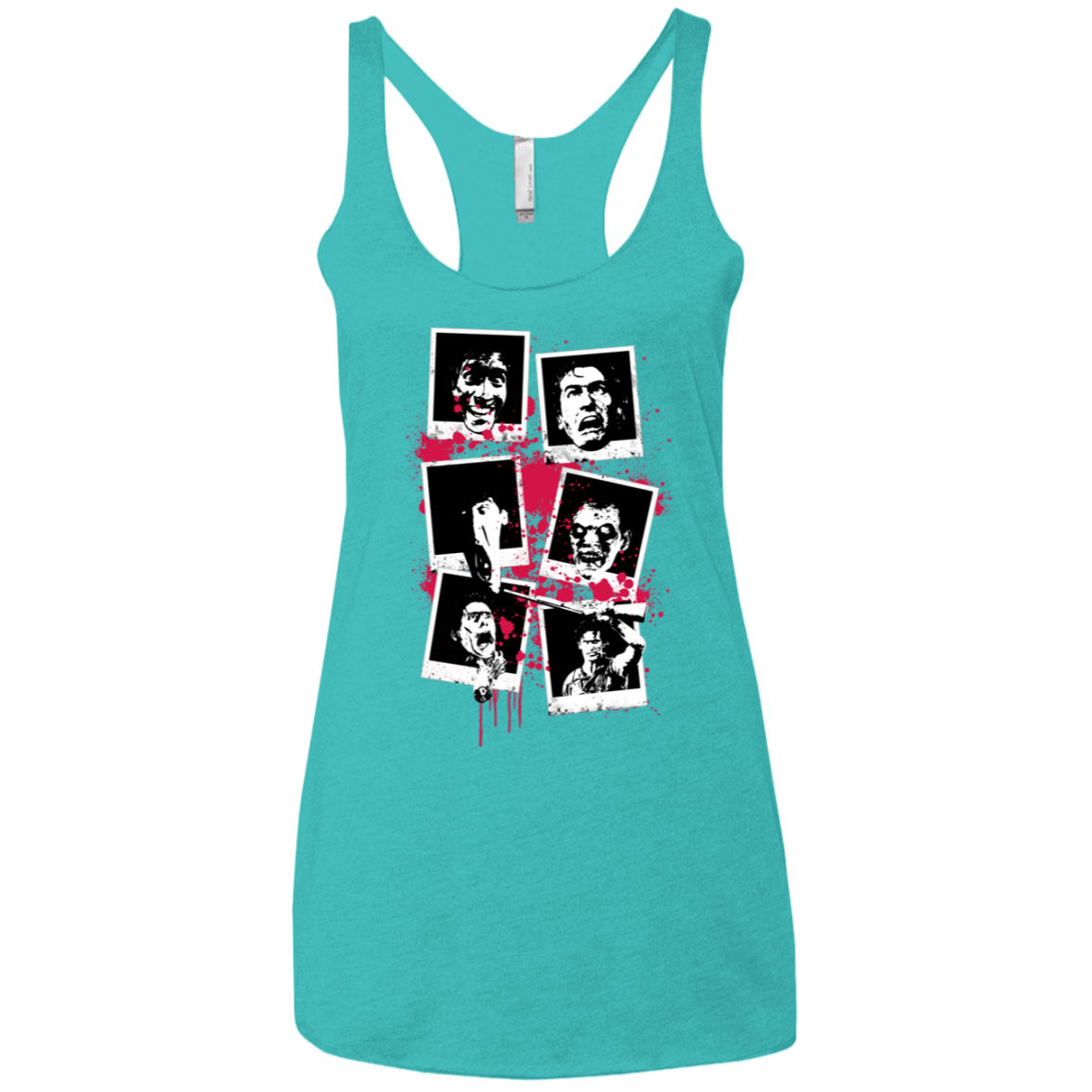 T-Shirts Tahiti Blue / X-Small My Evil Self Women's Triblend Racerback Tank