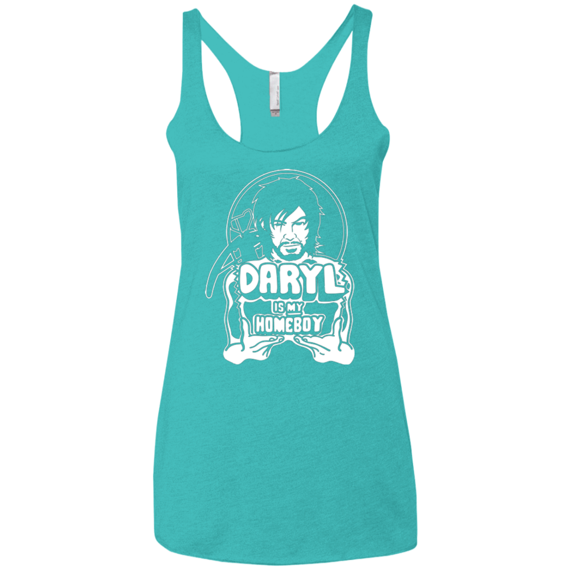 T-Shirts Tahiti Blue / X-Small My Favorite Redneck Women's Triblend Racerback Tank