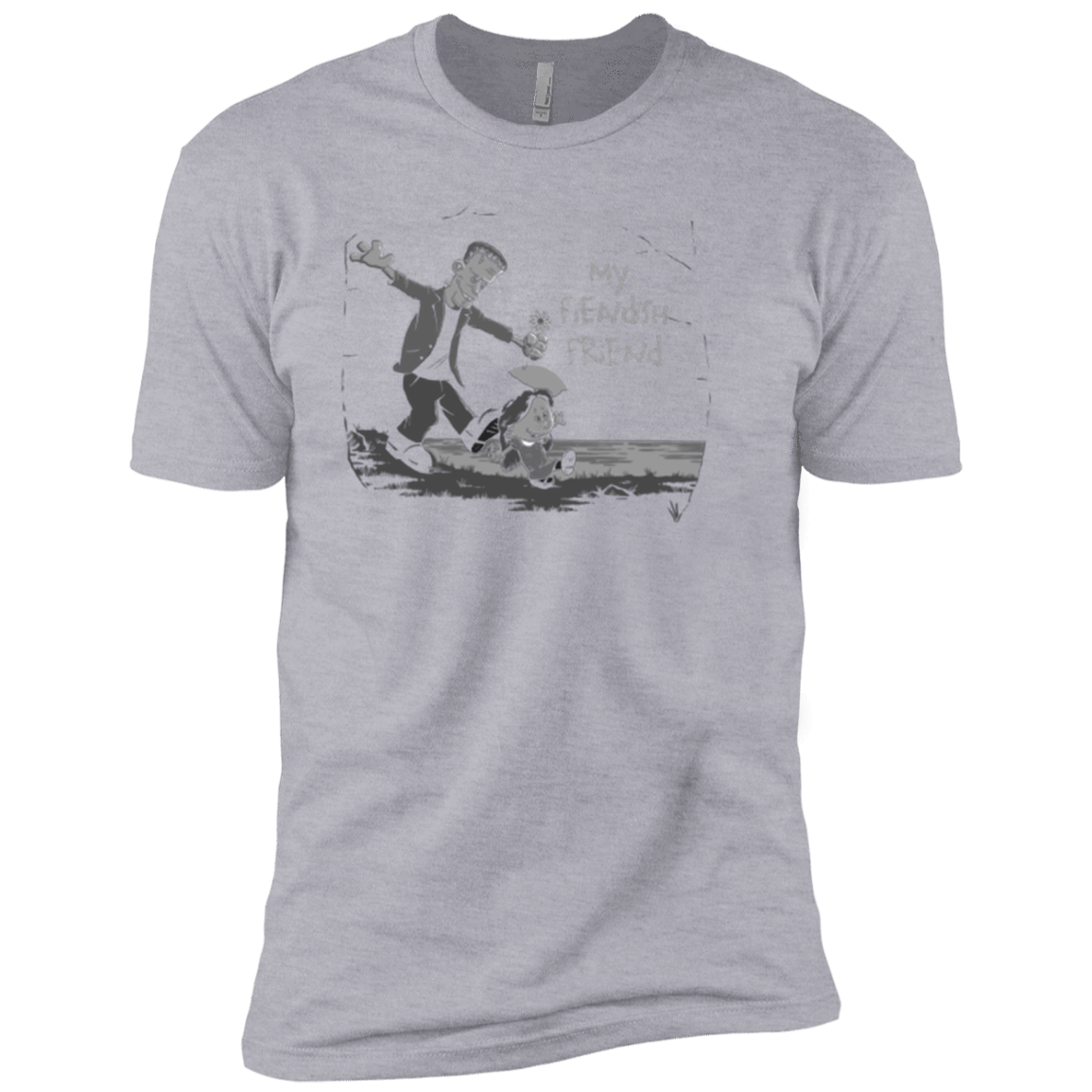 T-Shirts Heather Grey / X-Small My Fiendish Friend Men's Premium T-Shirt