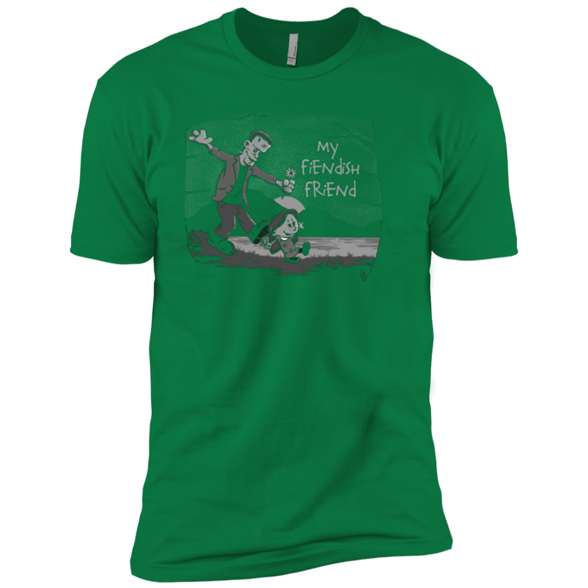 T-Shirts Kelly Green / X-Small My Fiendish Friend Men's Premium T-Shirt