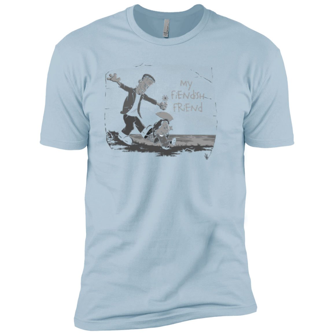 T-Shirts Light Blue / X-Small My Fiendish Friend Men's Premium T-Shirt